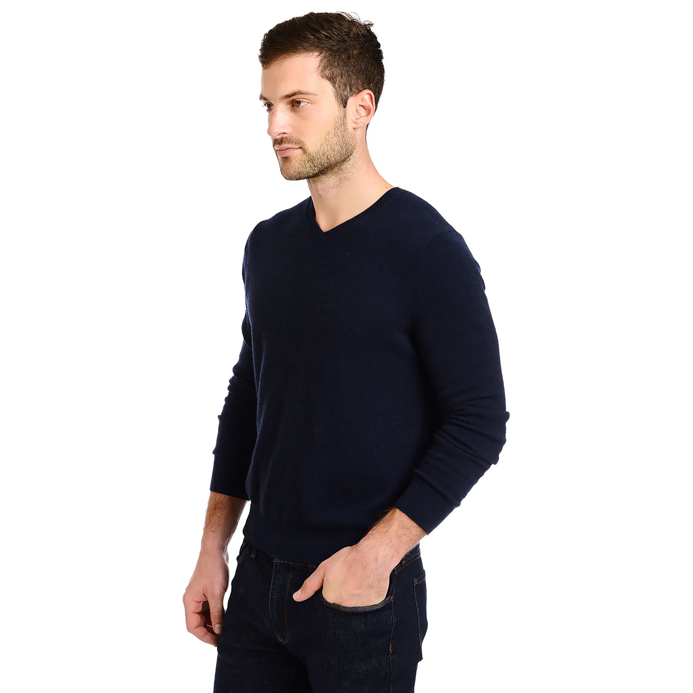 Classic Cashmere V-Neck Bergen Sweater