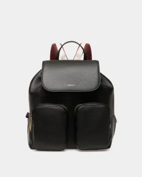 Code Backpack in Black Leather