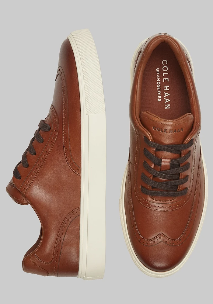 Cole Haan Men's 2.ZEROGRAND Laser Suede Sneakers at Jos. A. Bank, British Tan, D Width - Shoes