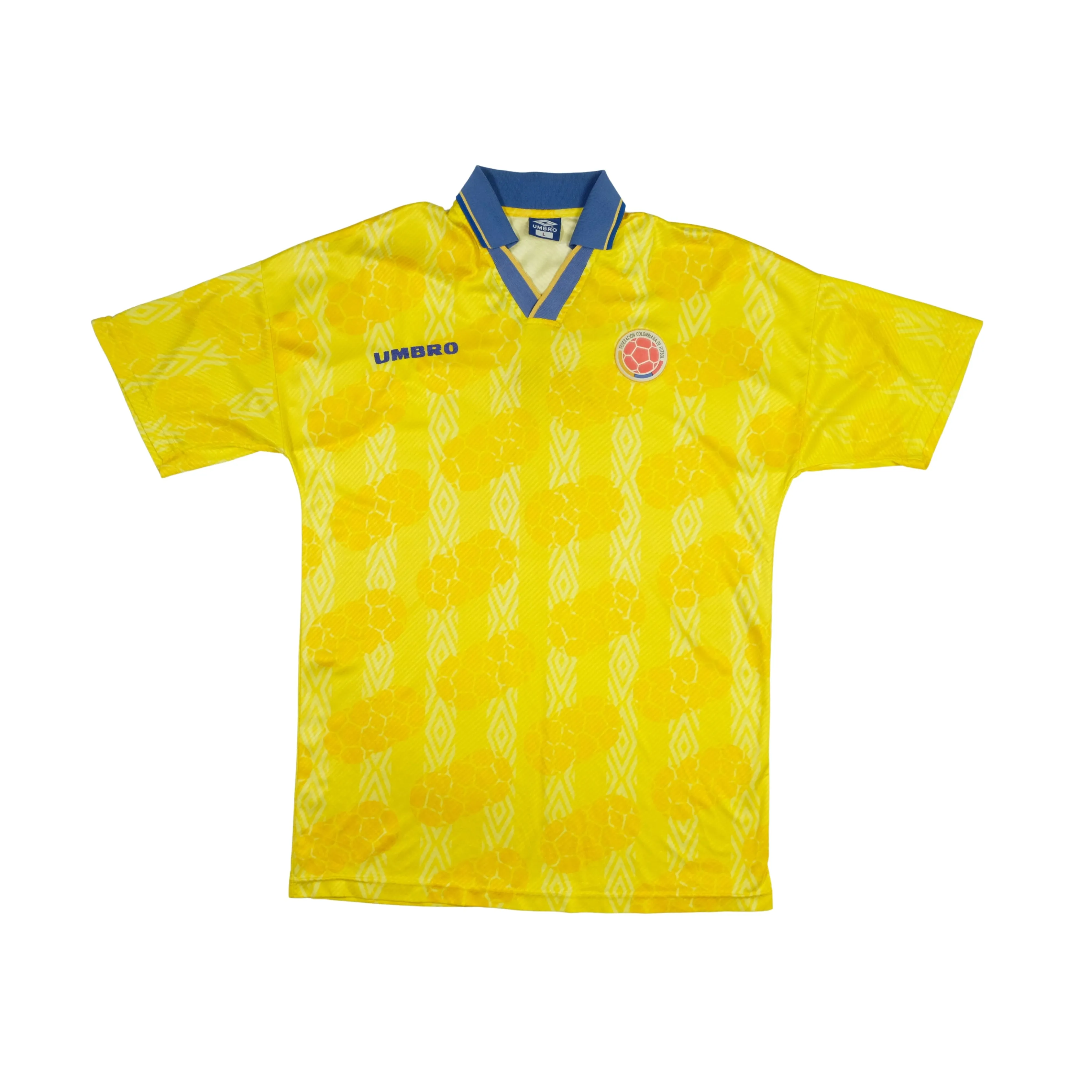 Colombia Umbro 1994/1996 Original Home Football Shirt Large/XL