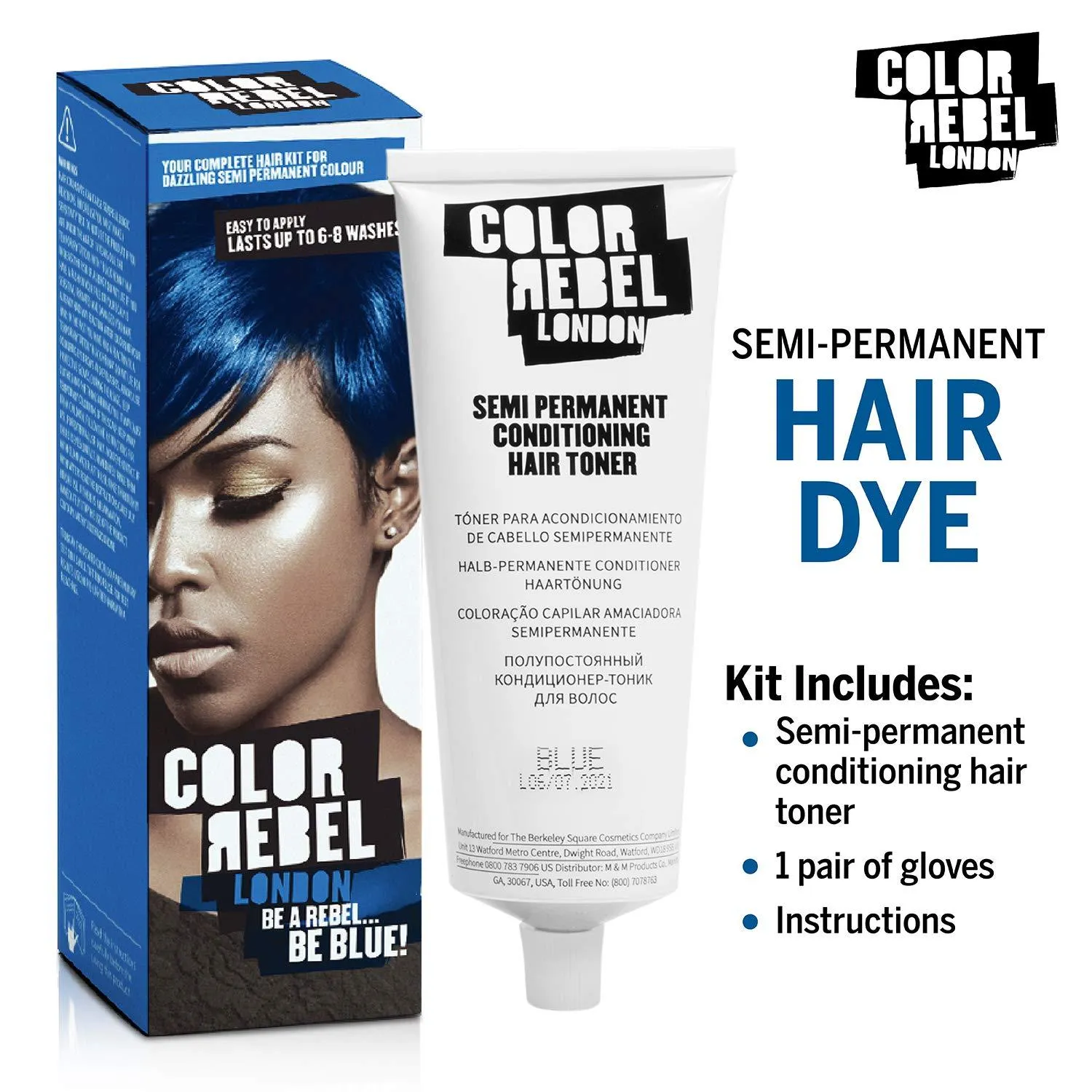 Color Rebel [Blue] Semi Permanent Hair Toner 100ml