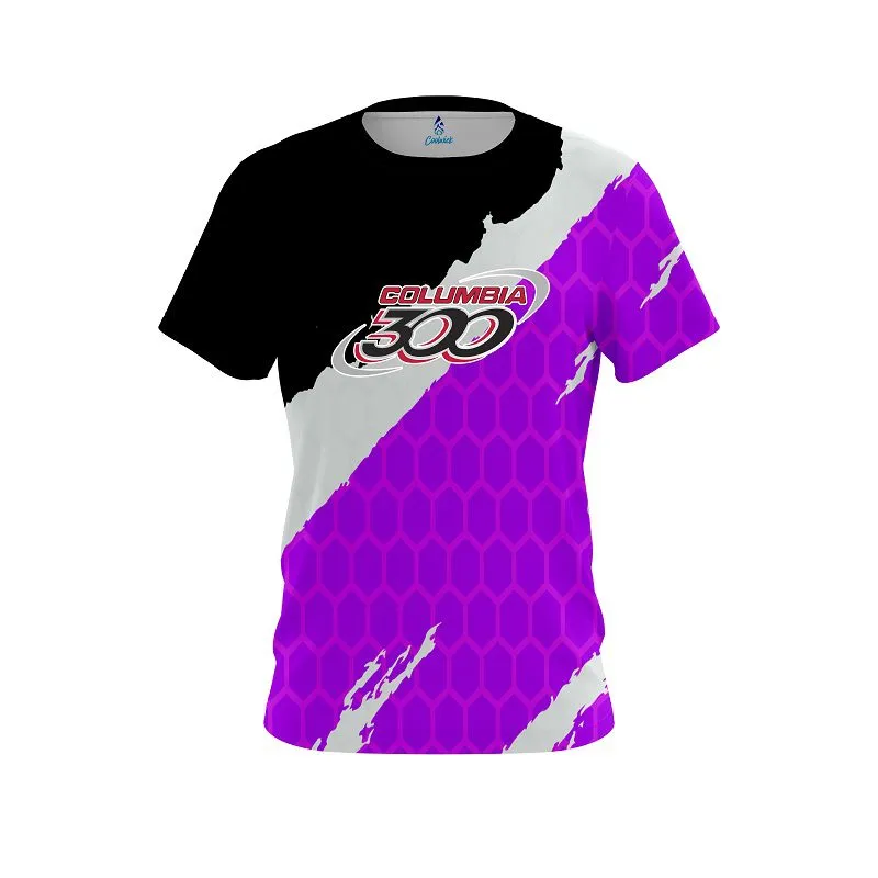 Columbia 300 Split Power Purple CoolWick Bowling Jersey