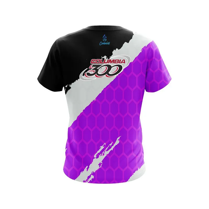 Columbia 300 Split Power Purple CoolWick Bowling Jersey