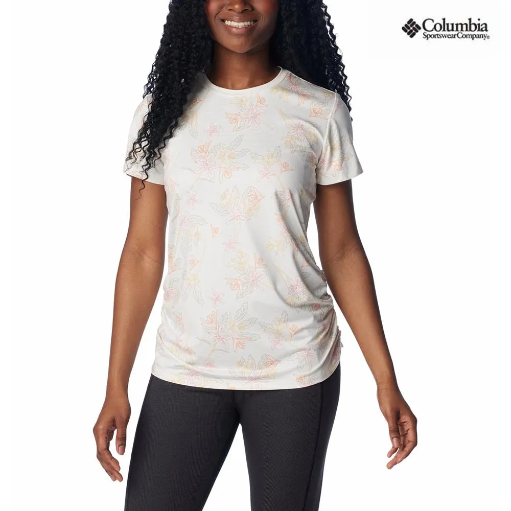 Columbia Women's Leslie Falls Short Sleeve - Sea Salt Tgrlns Mlt