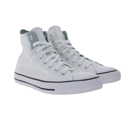 Converse Chuck Taylor All Star Summer Baskets montantes pour femme avec logo brodé A05031C Blanc