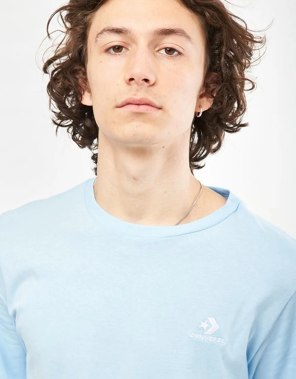 Converse Go-To Embroidered Star Chevron T-Shirt - True Sky