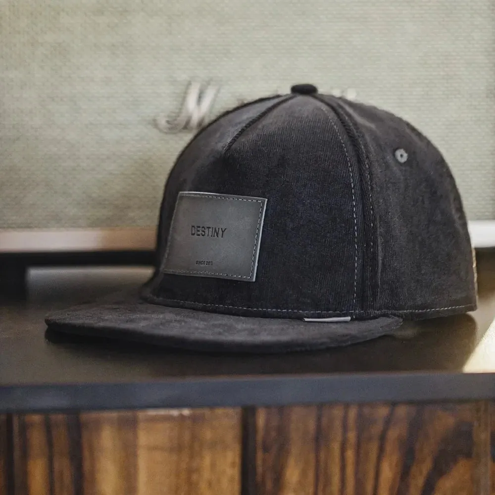 Corduroy 'Destiny' Wide-Brimmed Baseball Cap