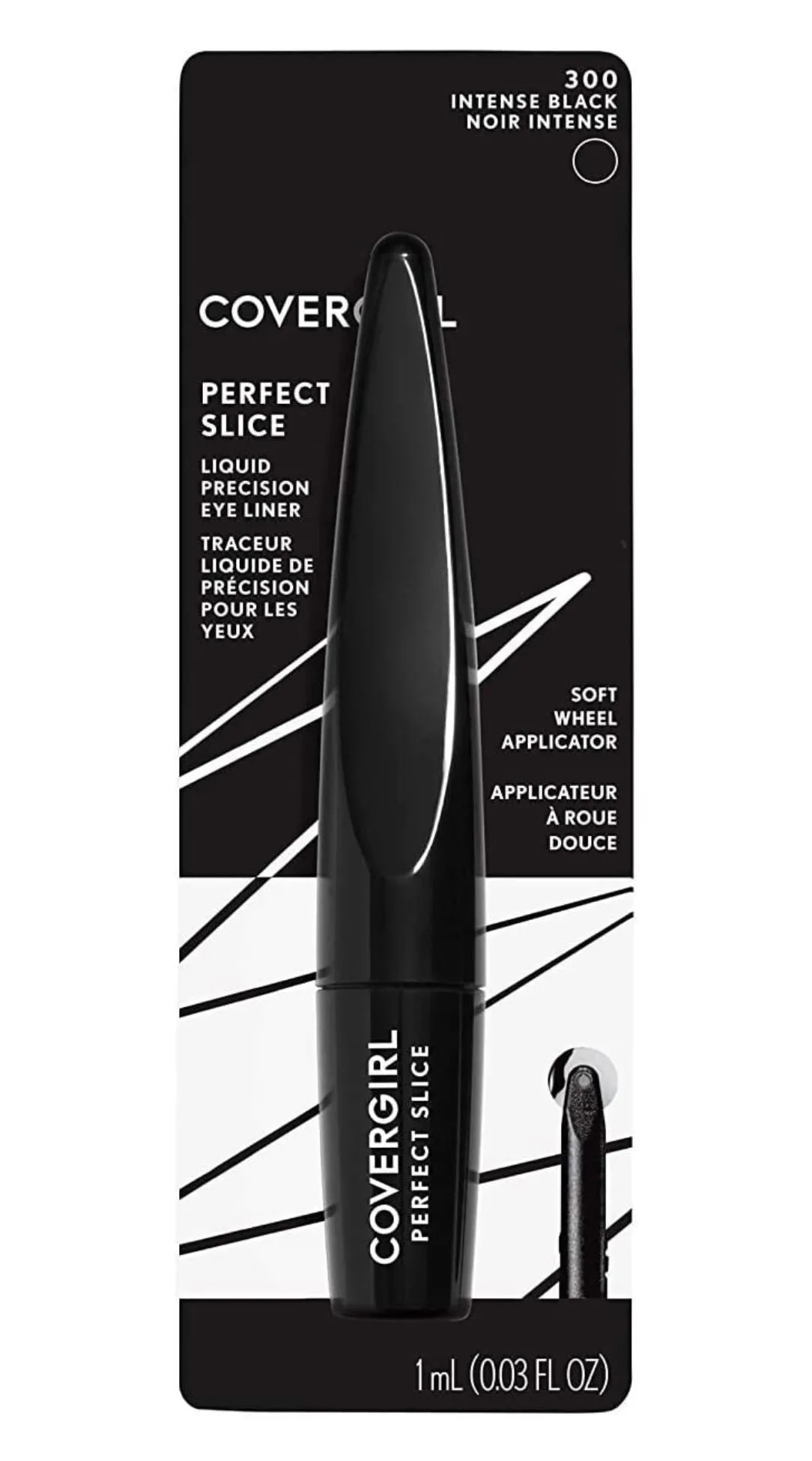 COVERGIRL Perfect Slice Liquid Eyeliner, 300 Intense Black