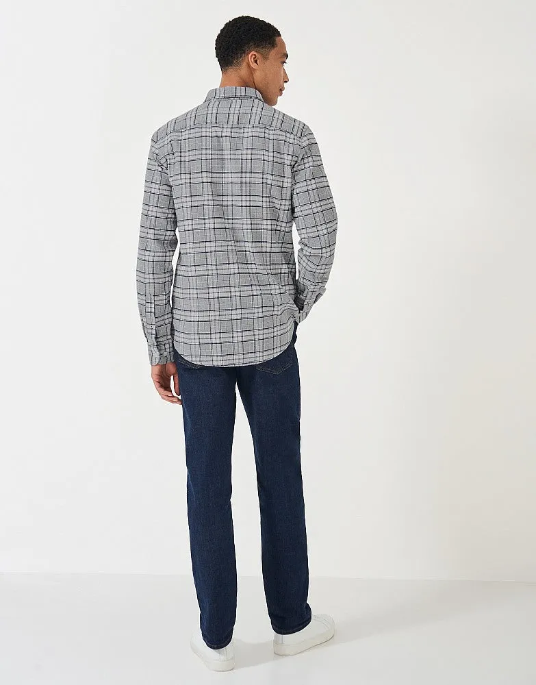 Crew Clothing Anderson Marl Flannel Check Shirt