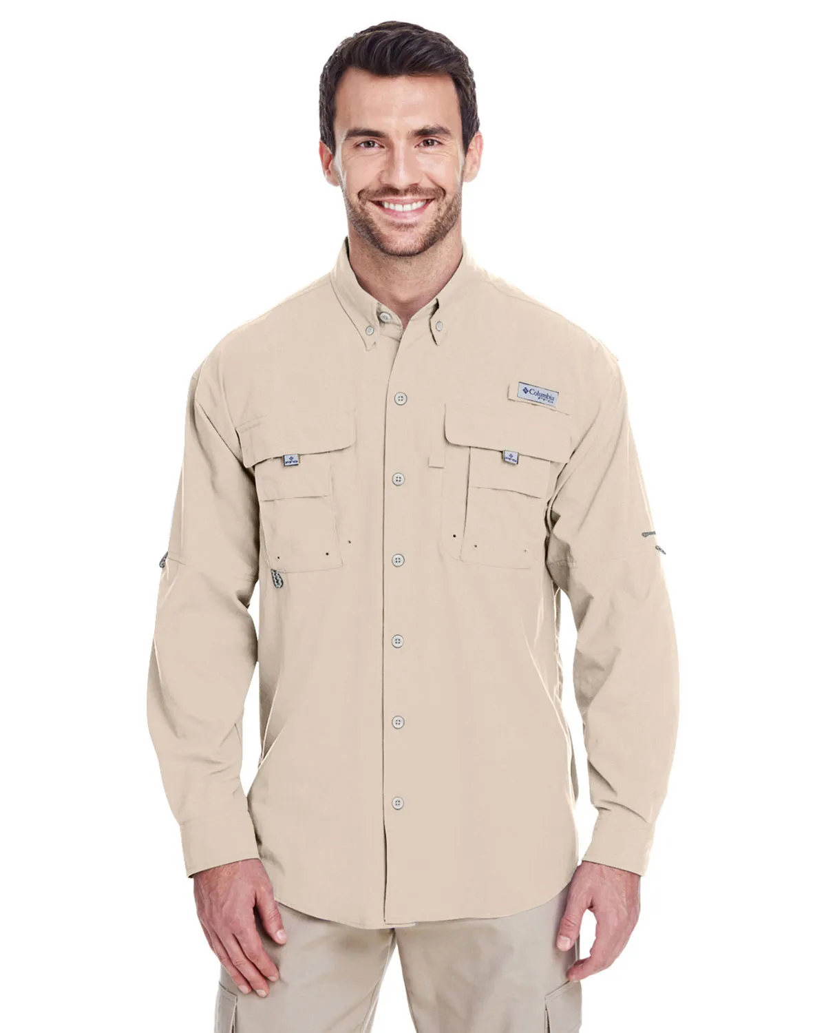 Custom Embroidered Columbia 7048 Men 3 oz Bahama II Long-Sleeve Shirt