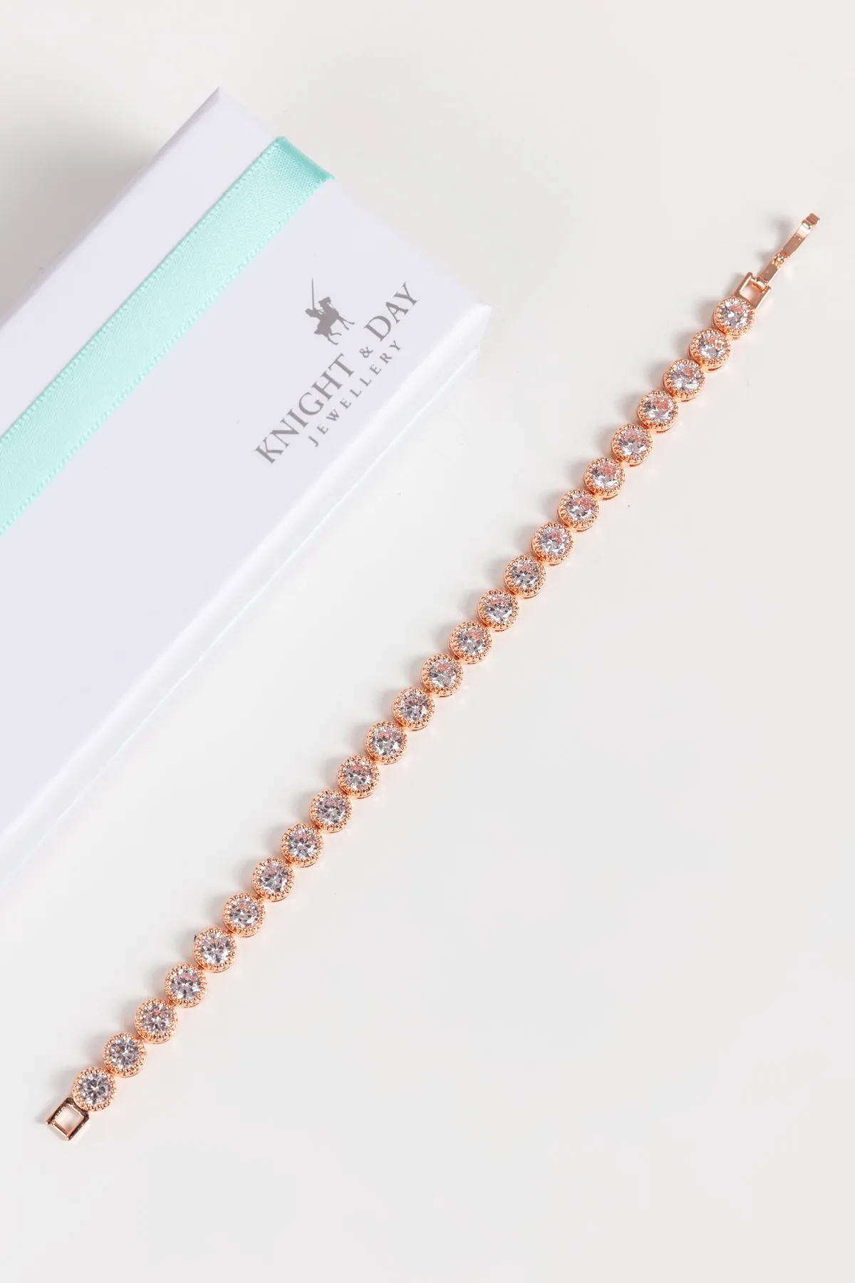 Danna Rose Gold Tennis Bracelet