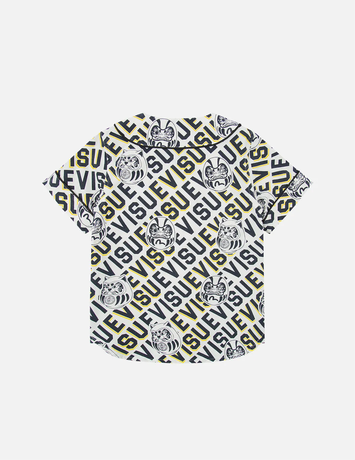Daruma Buddies and Logo Print Baseball Shirt