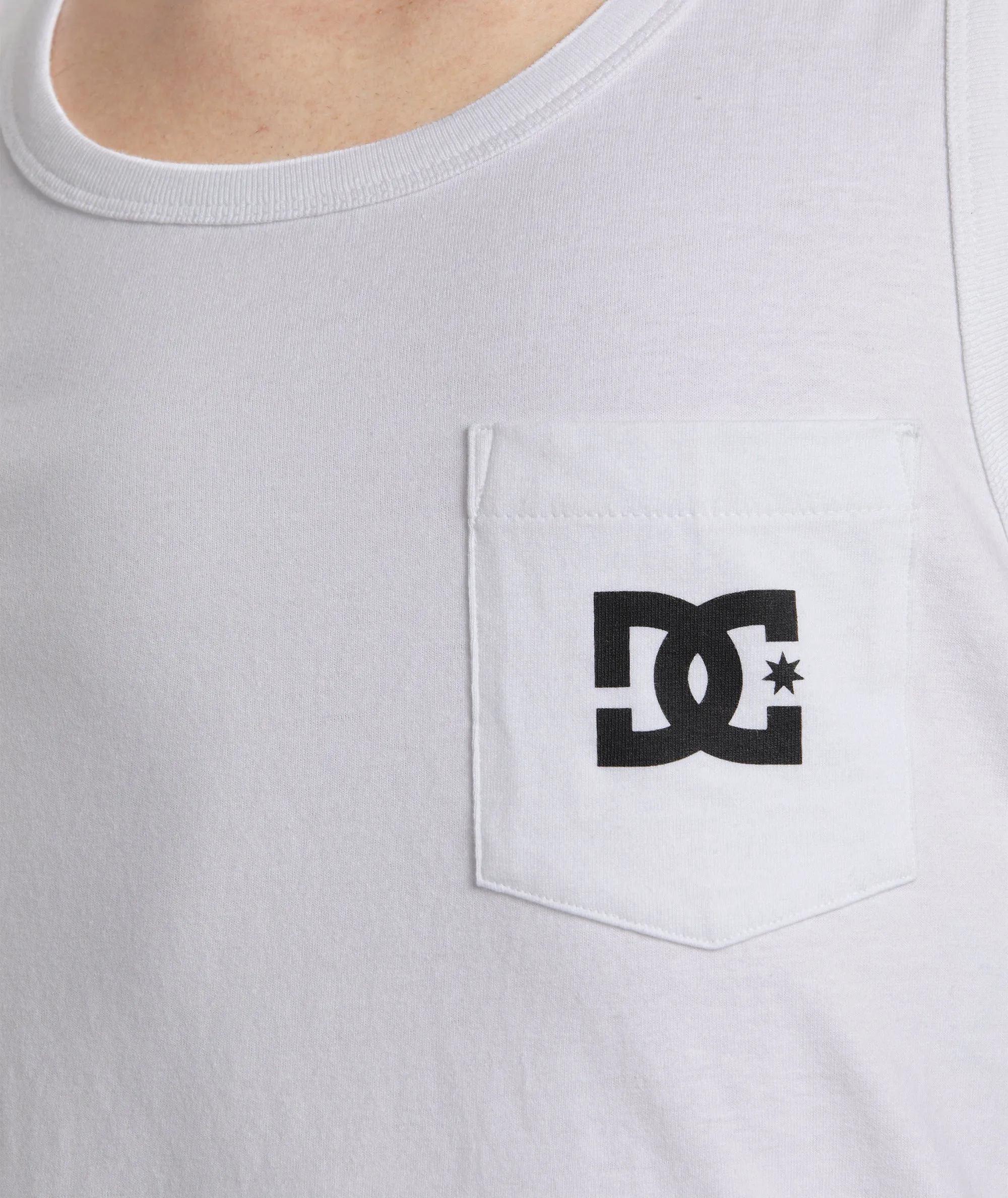 DC Shoes Mens DC Star Pocket Crew Neck Vest Top