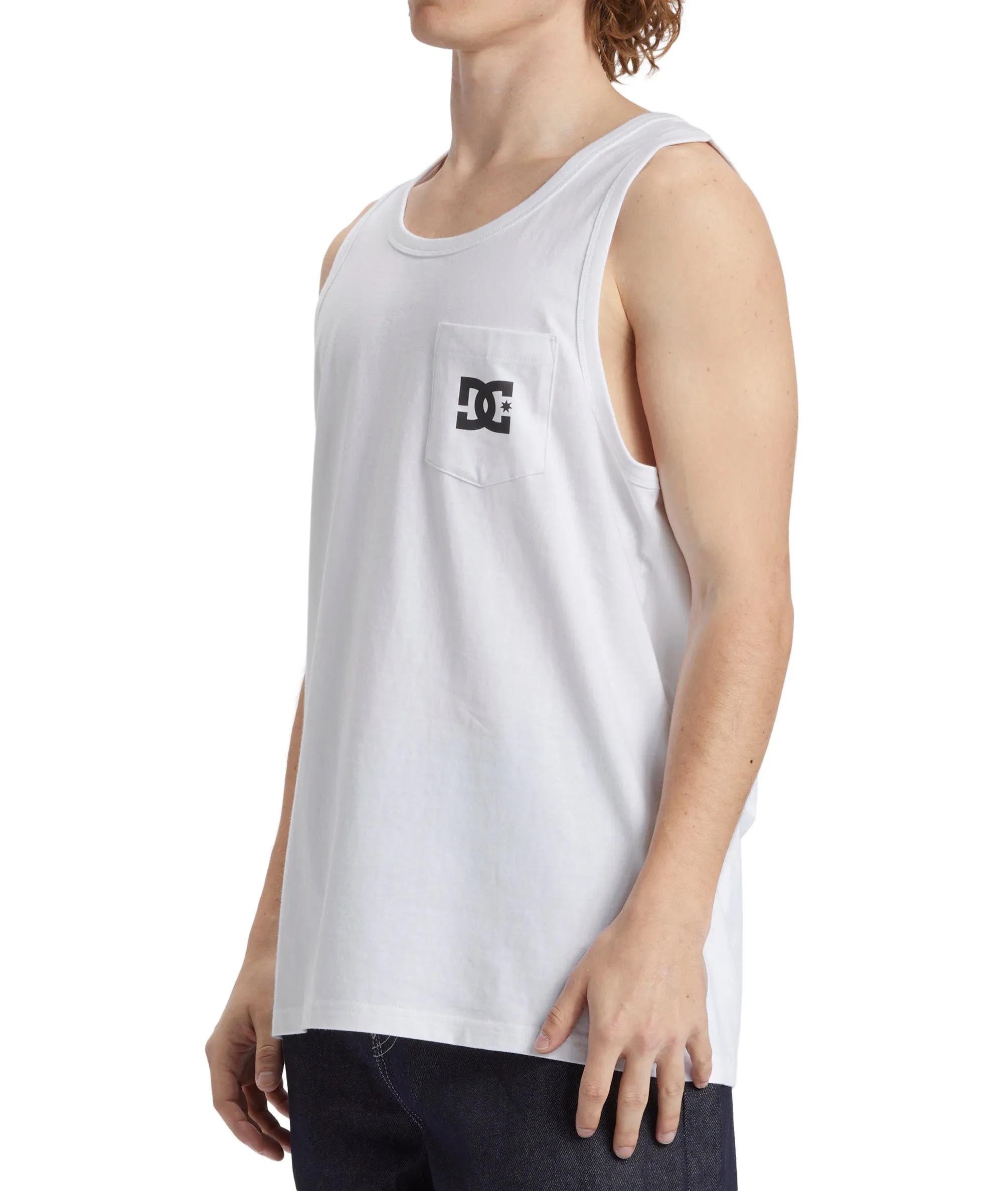 DC Shoes Mens DC Star Pocket Crew Neck Vest Top