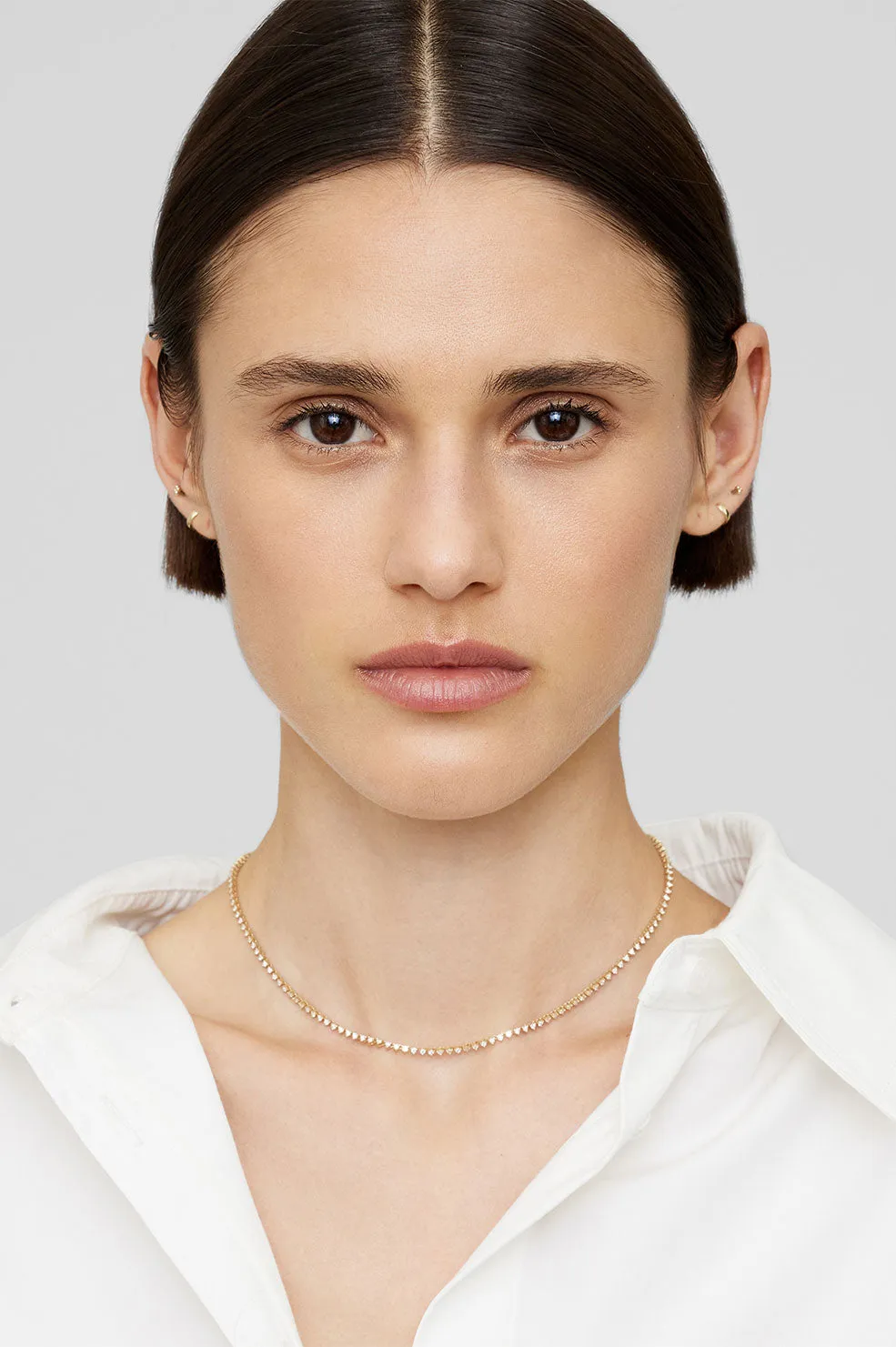 Diamond Tennis Necklace - 14k Gold