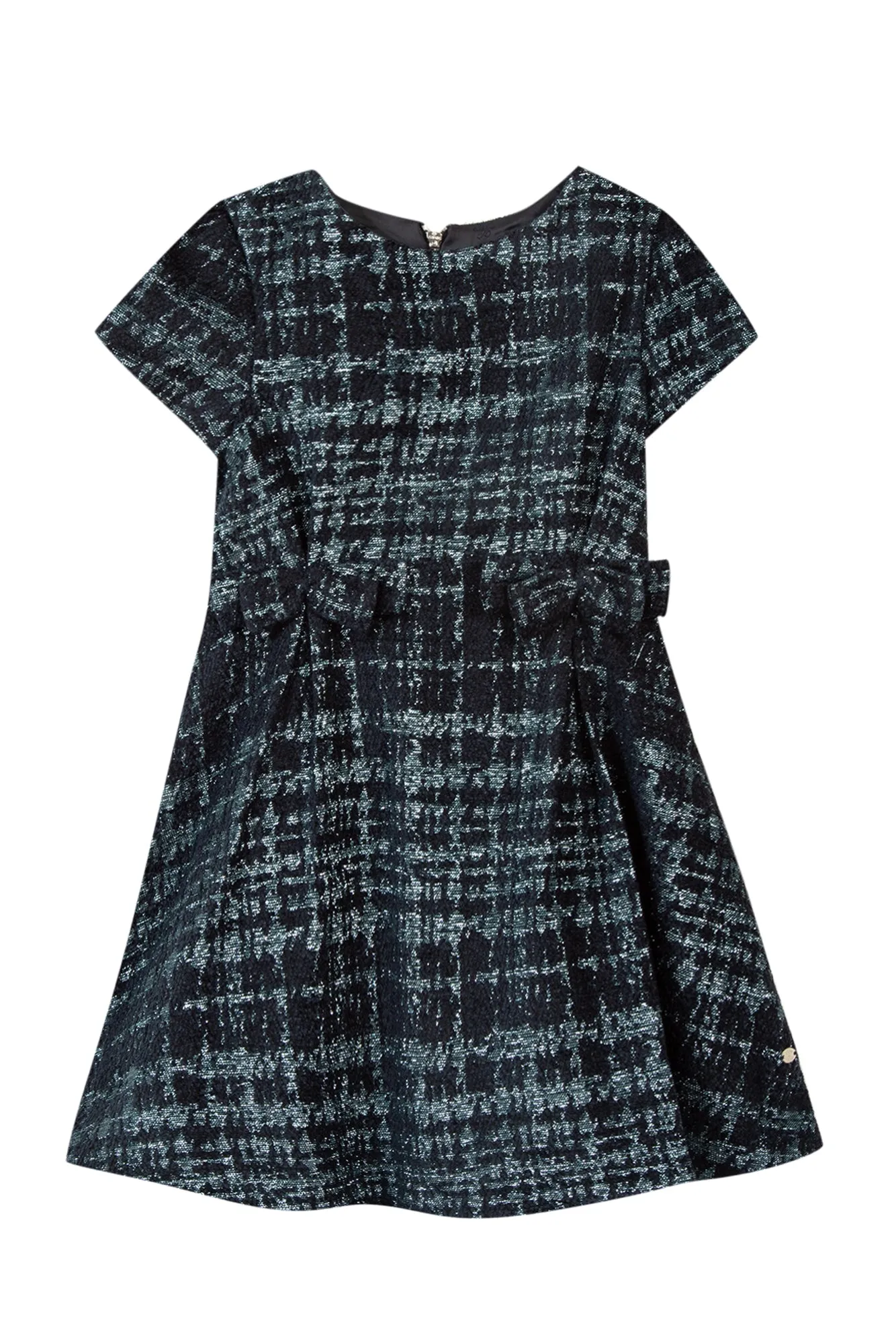 Dress      Navy jacquard     