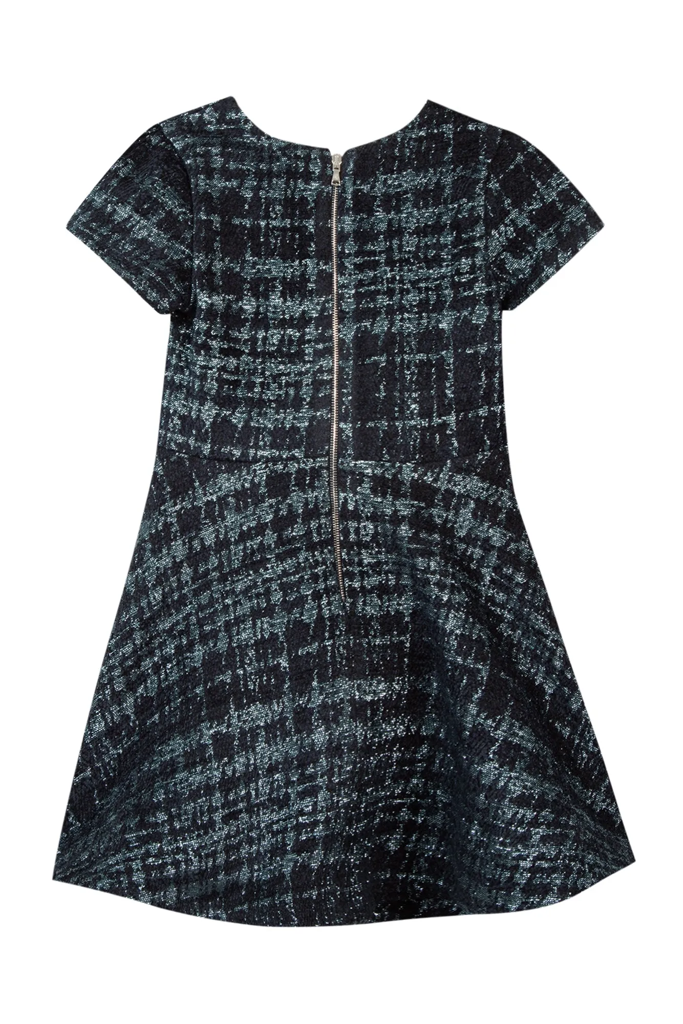 Dress      Navy jacquard     