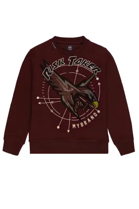 Eagle Risk Sweater Burgundy | BURGUNDY