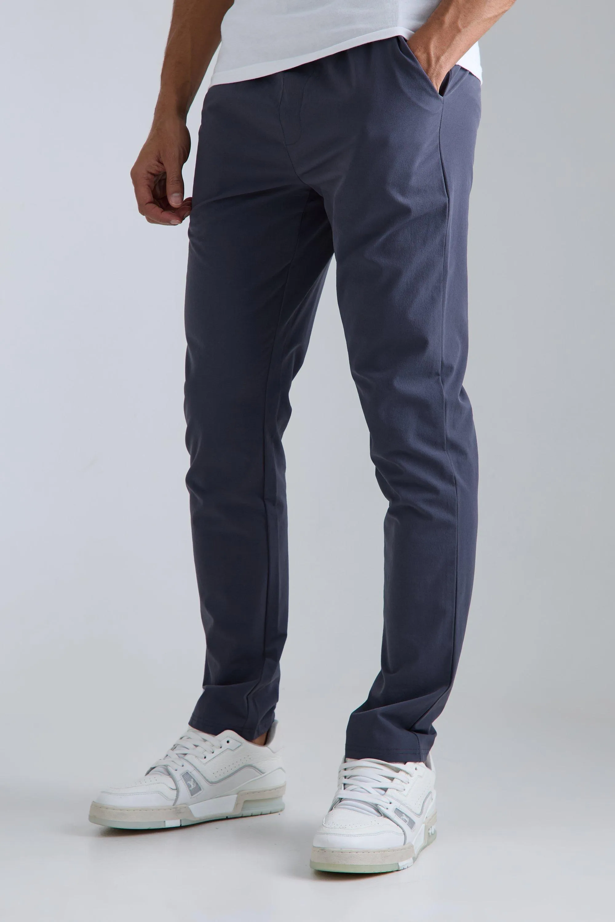 Elasticated Waist Golf Technical Stretch Slim Pants