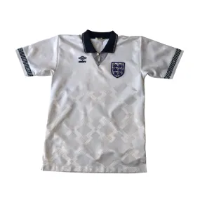England 1990 Original Umbro Home Football Shirt Youth Large/Mens Small
