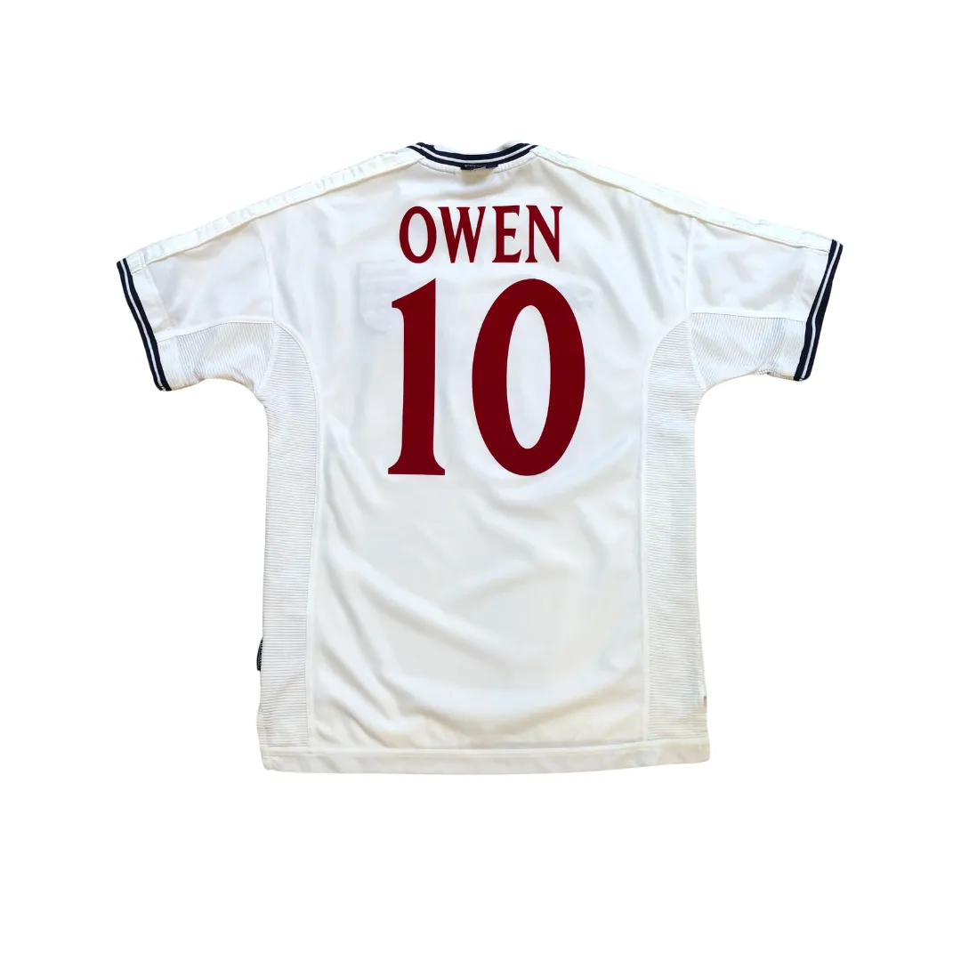 England 1999/2001 Owen Original Umbro Home Football Shirt Large