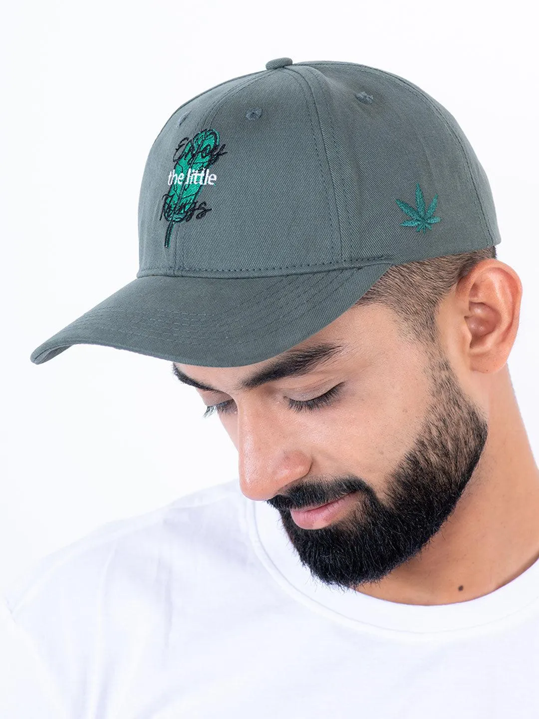 Enjoy The Little Things Gray Free Size Unisex Baseball Caps