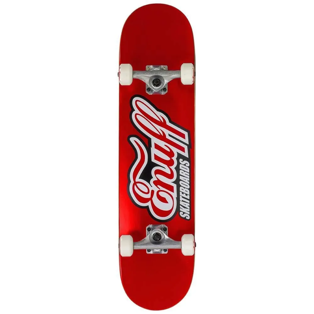 Enuff Classic Logo Factory Complete Skateboard Red 7.75 x31.5