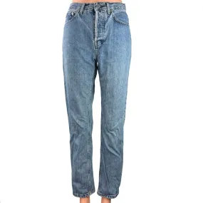 Everlane 90's Cheeky Blue Wash Straight Leg High Waist Crop Ankle Denim Jeans 25