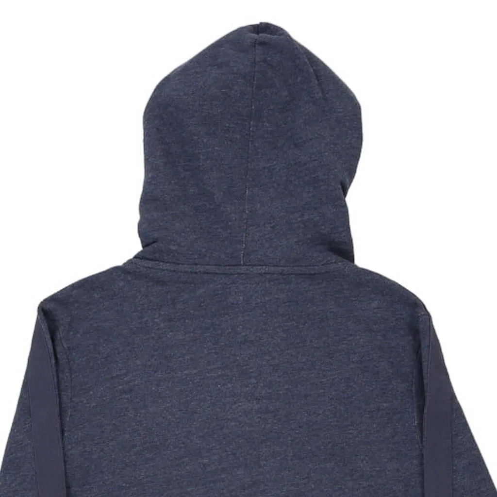 Evisu Graphic Hoodie - Large Navy Cotton Blend