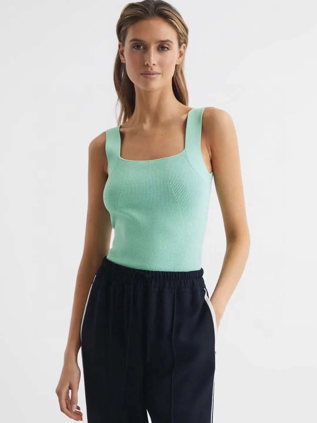 Evita Square Neck Tank Top