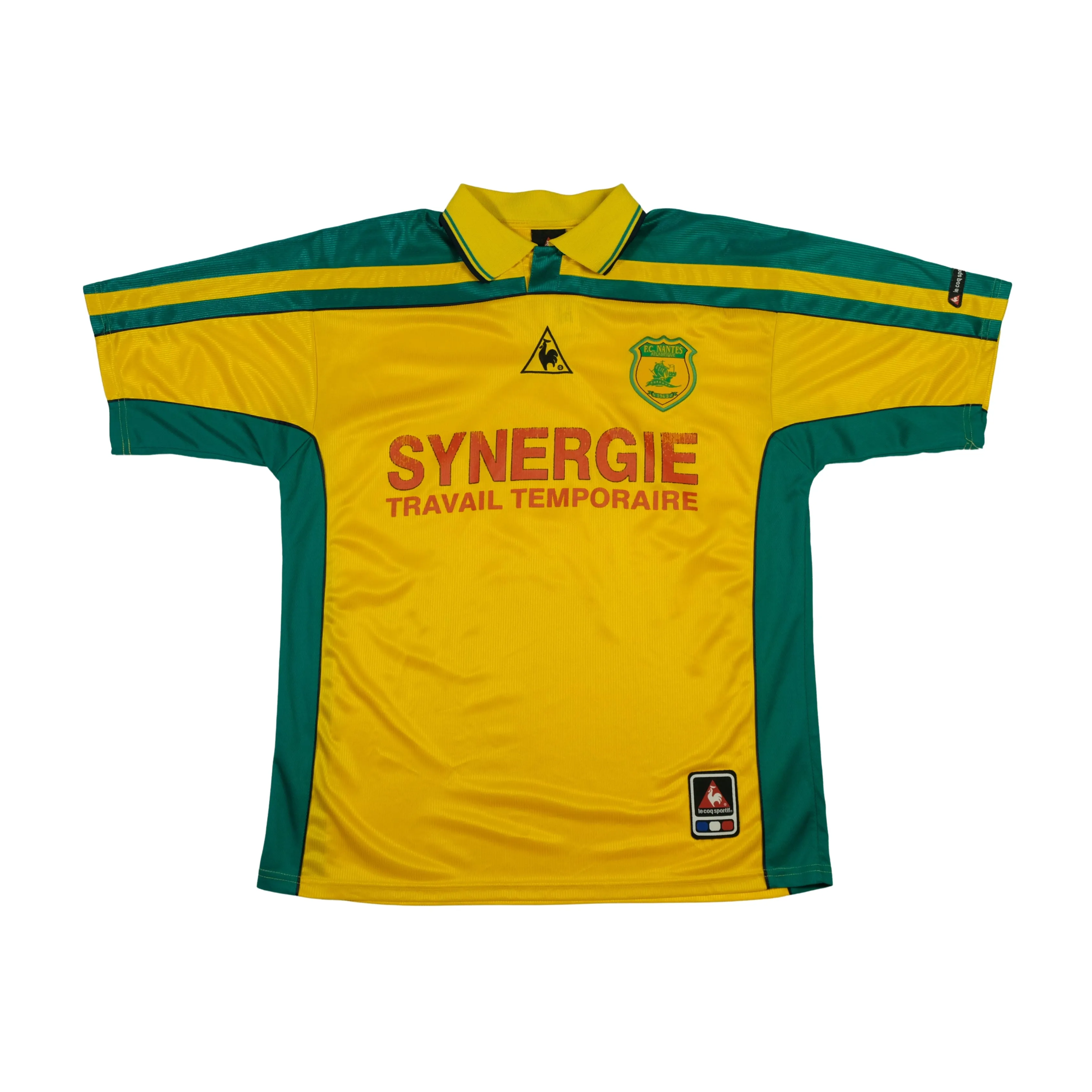 FC Nantes France 2001/2002 Le Coq Sportif Home Football Shirt Large