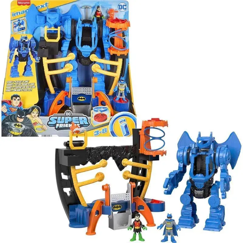 Fisher Price - ?Imaginext DC Super Friends Batman Playset, Robo Command Center with Batman & Robin Figures