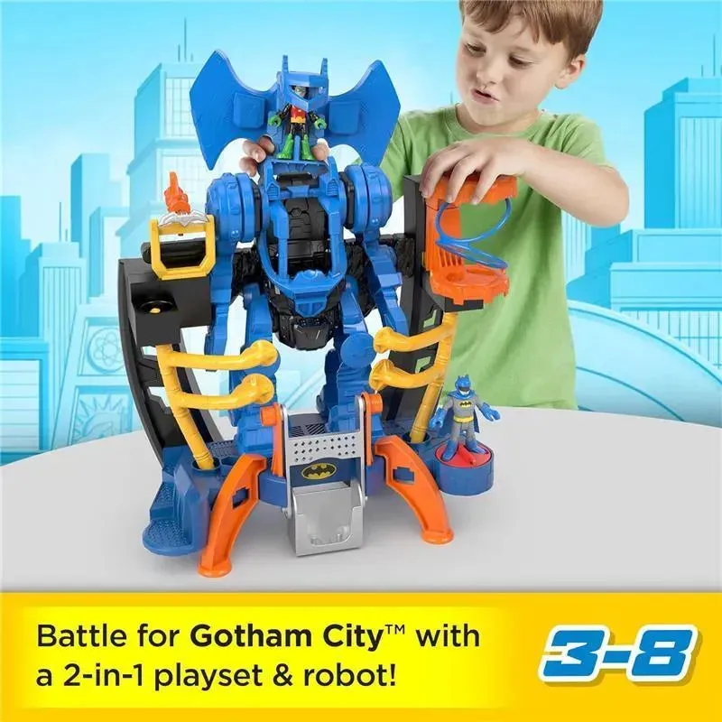 Fisher Price - ?Imaginext DC Super Friends Batman Playset, Robo Command Center with Batman & Robin Figures