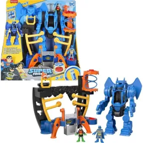 Fisher Price - ?Imaginext DC Super Friends Batman Playset, Robo Command Center with Batman & Robin Figures