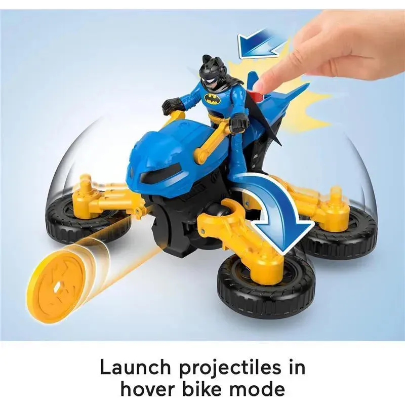 Fisher Price - Imaginext DC Super Friends Batman Toy Poseable Figure & Transforming Batcycle