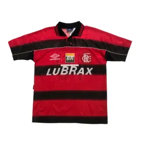 Flamengo Umbro 1998/1999 Lubrax Home Football Shirt Large