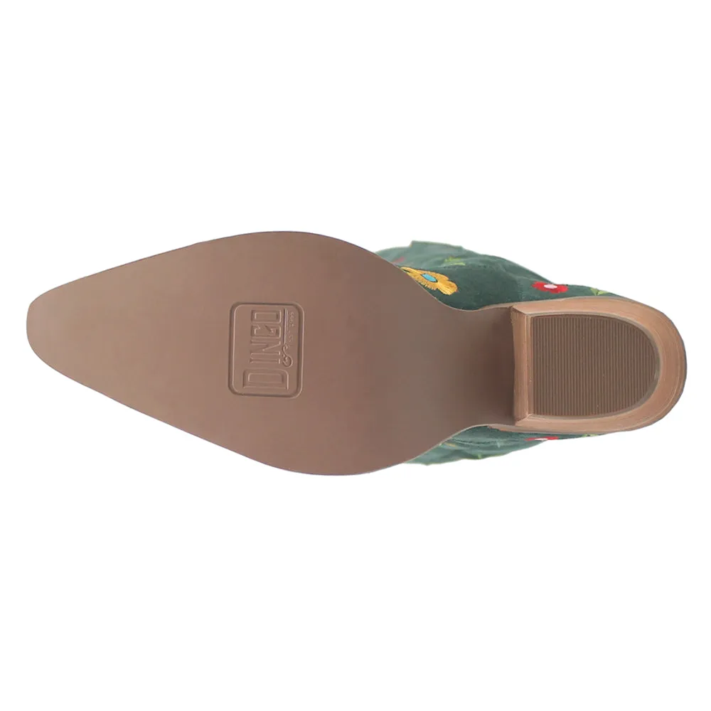Flower Power Embroidered Floral Snip Toe Cowboy Boots