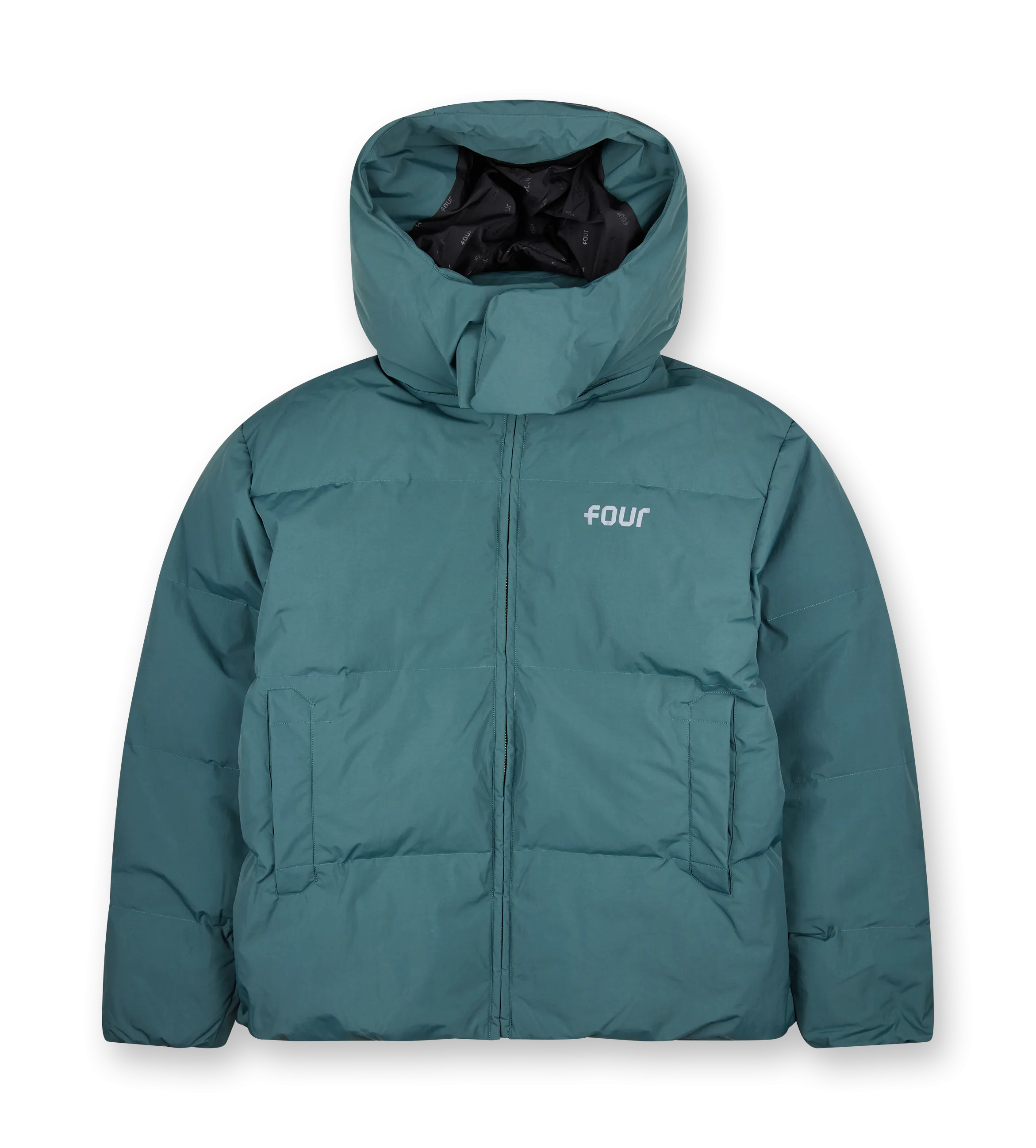 FOUR    Logo Puffer Jacket Agave Green