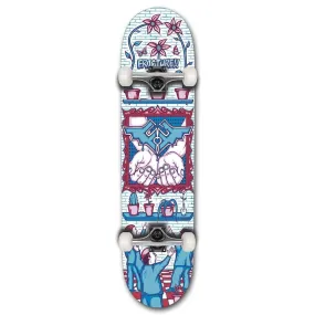 Fracture x Adswarm Factory Complete Skateboard Blue 7.25