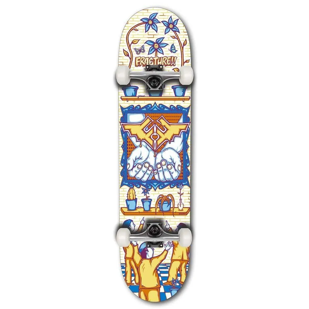 Fracture x Adswarm Factory Complete Skateboard Yellow 7.75