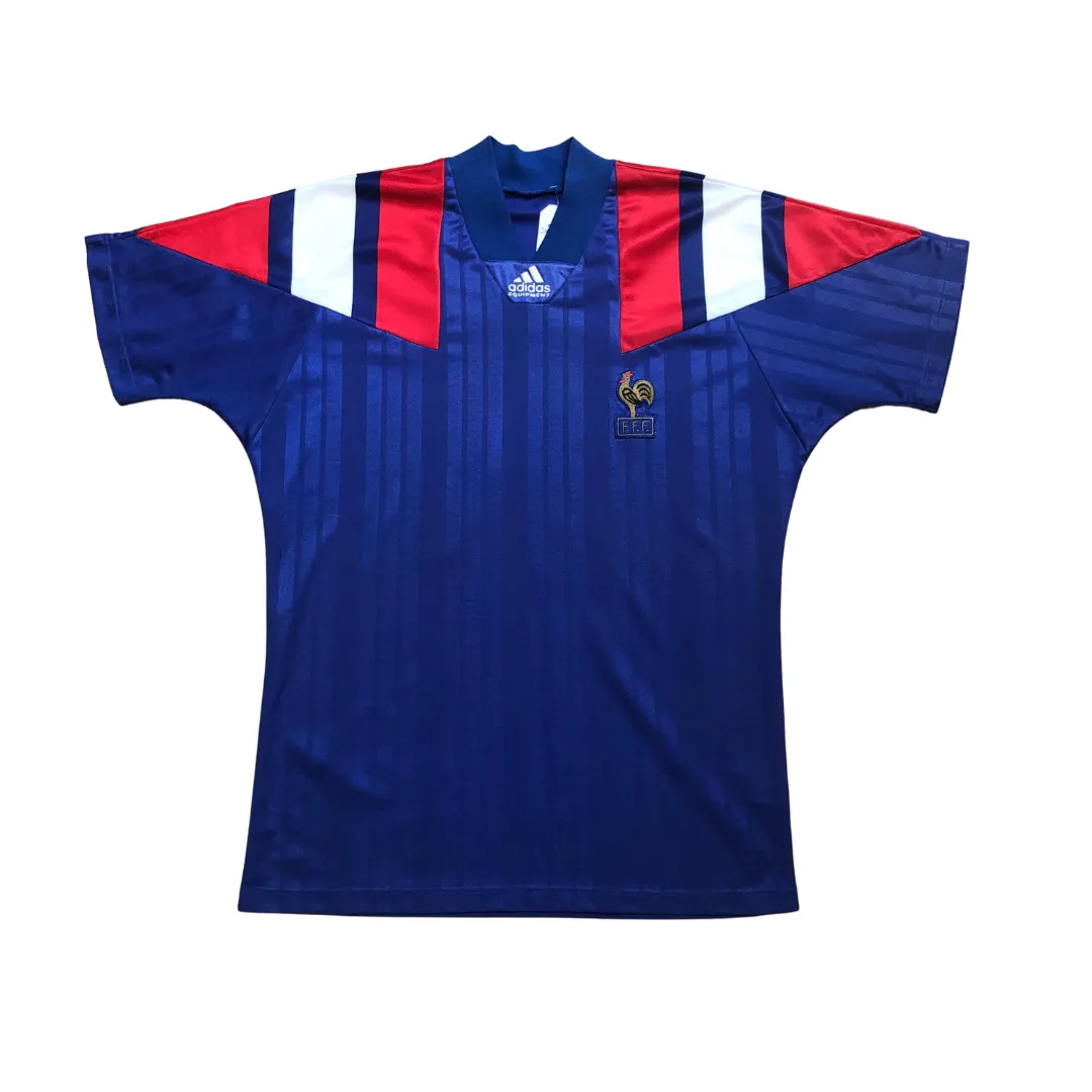France Original 1992/1994 Adidas Home Football Shirt Medium/Large
