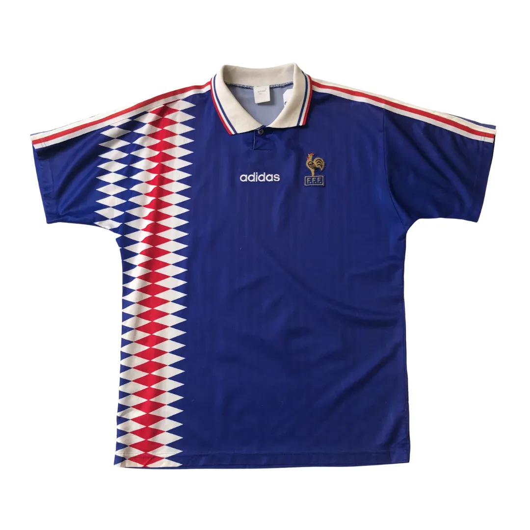 France Original 2000/2002 Adidas Home Football Shirt Large
