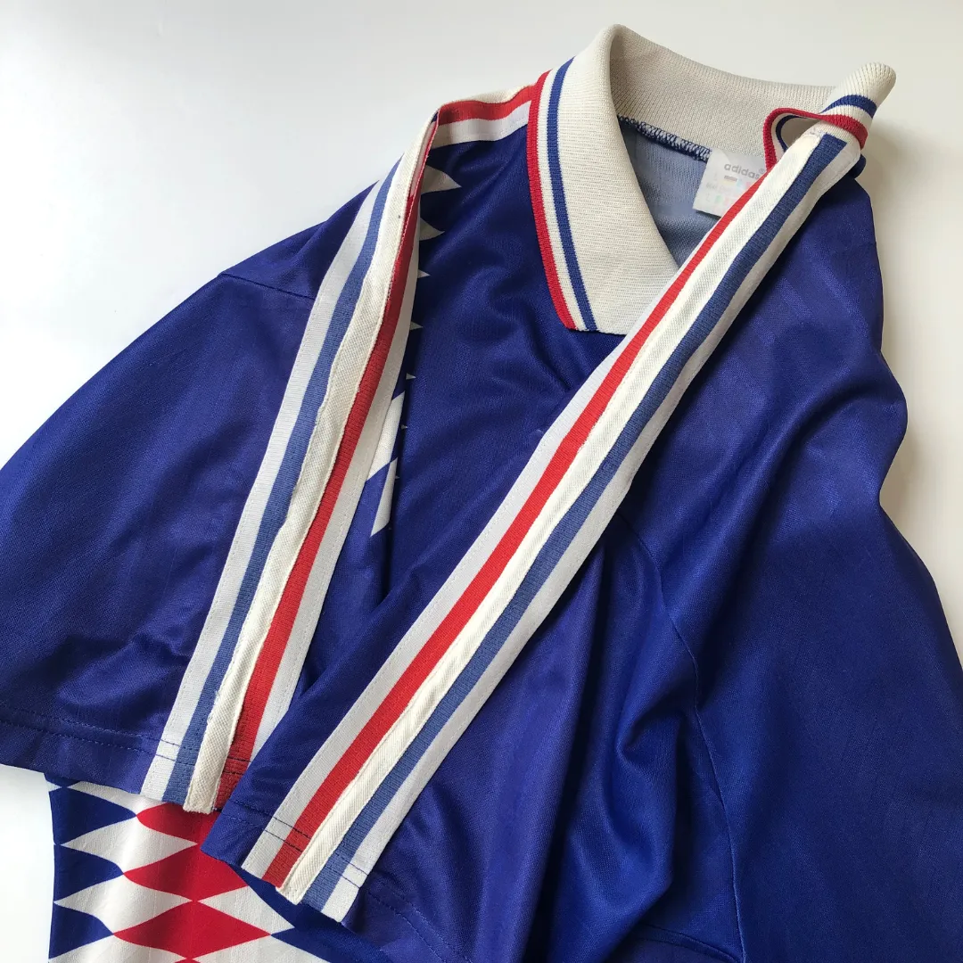 France Original 2000/2002 Adidas Home Football Shirt Large