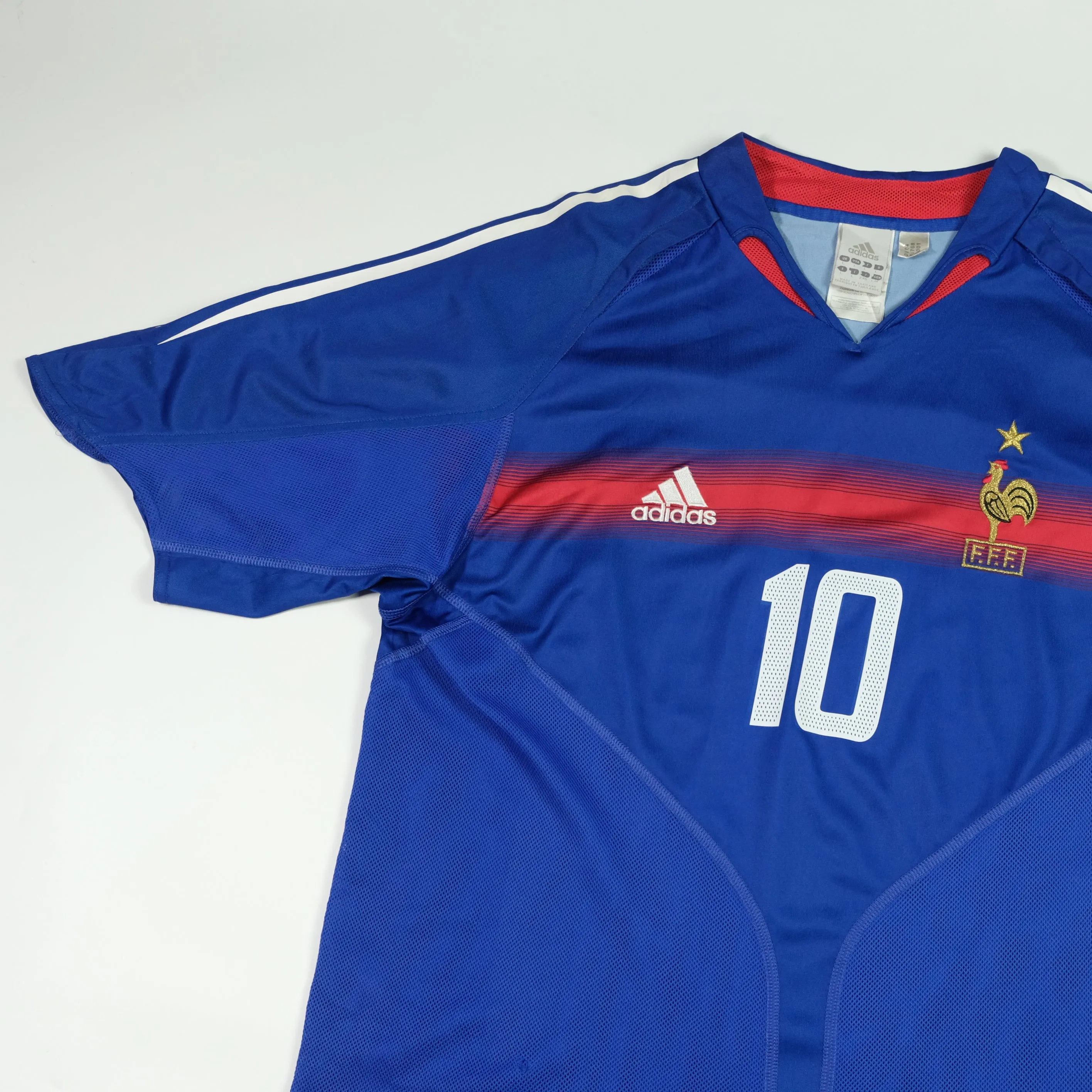 France Original Zidane 2004/2006 Adidas Home Football Shirt Large