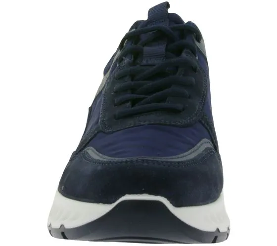 FRETZ men Saul sneakers uomo Made in Italy in vera pelle con plantare estraibile 6011.7879 32 Blu