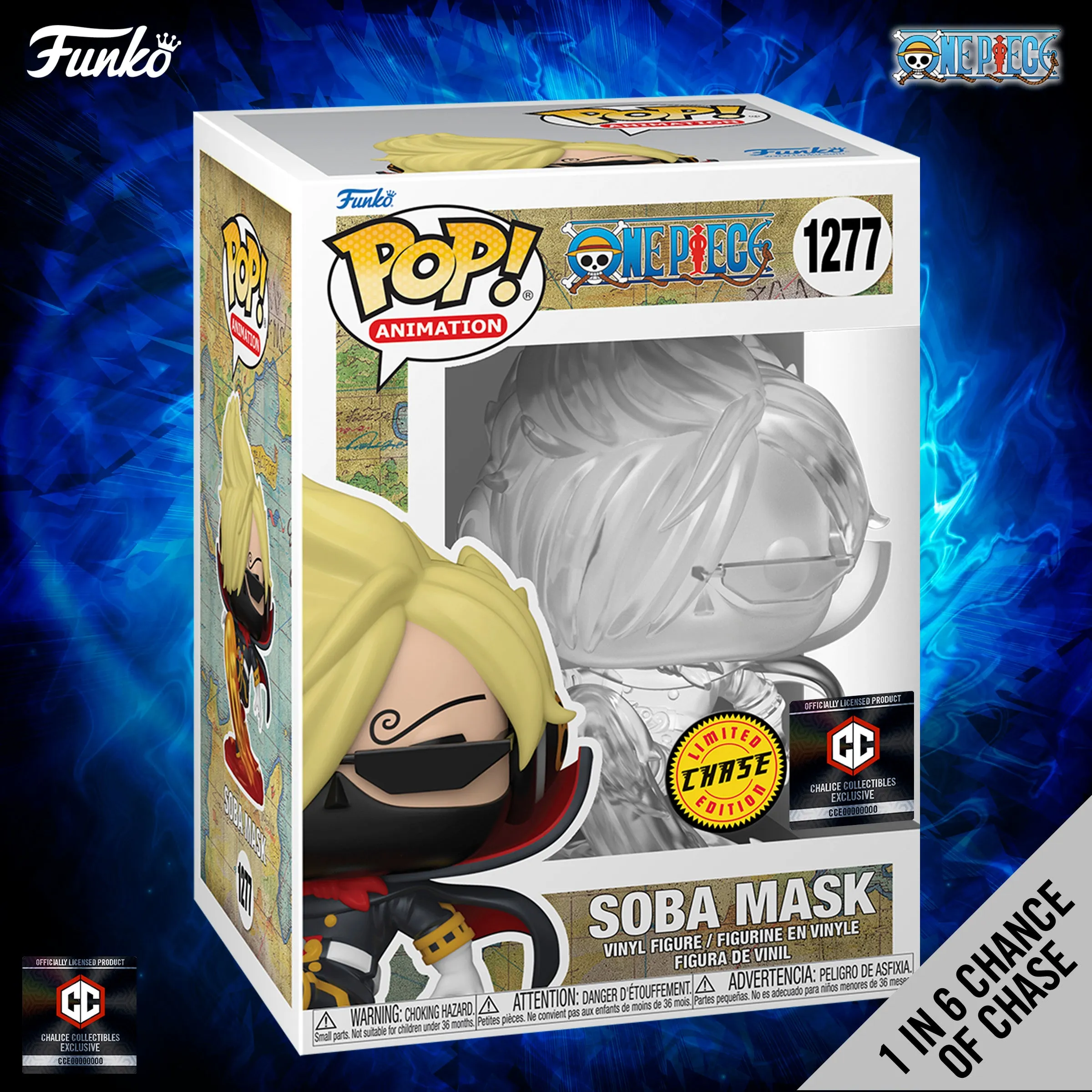 Funko Pop! Chalice Collectibles Exclusive: One Piece - Sanji - Soba Mask (1 in 6 Chance of Chase)