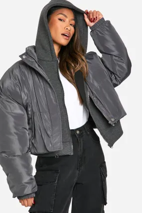 Funnel Neck Puffer Jacket