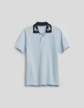 GAP Boys Blue Graphic Polo Shirt