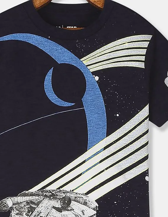 GAP Boys Blue Star Wars™ Short Sleeve T-Shirt