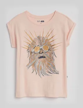 GAP Girls Pink Star Wars™ Flippy Sequin T-Shirt
